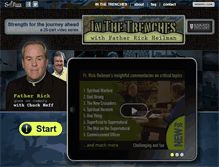 Tablet Screenshot of inthetrencheswithfatherrick.com